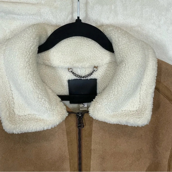 Blank NYC Snowed In Faux Fur Lined Jacket men’s small - Picture 12 of 14